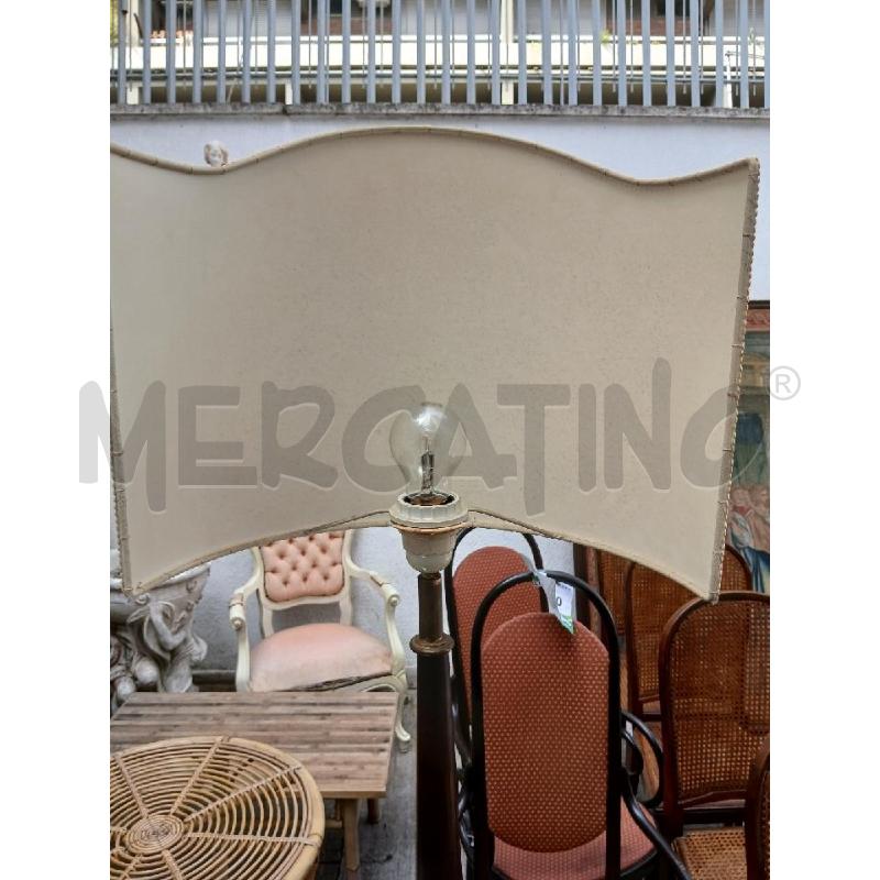 PIANTANA BASE MARMO VERDE LEGNO OTTONE | Mercatino dell'Usato Roma garbatella 4