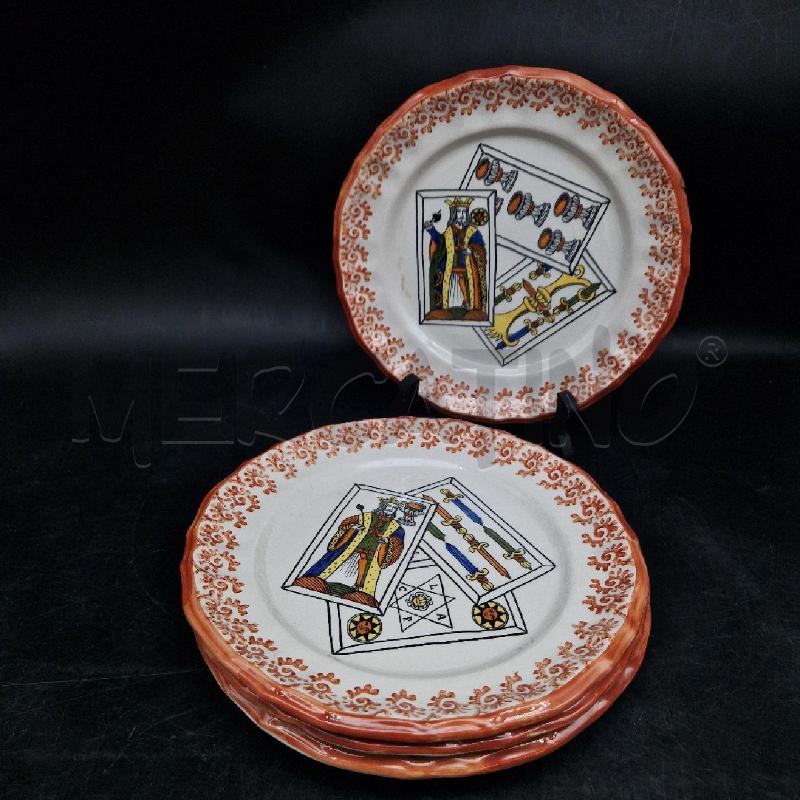 PIATTI PZ. 4 DEC CARTE DA GIOCO | Mercatino dell'Usato Roma garbatella 1