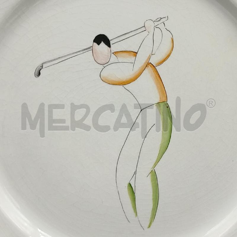 PIATTO GOLFISTA ANNI '50 | Mercatino dell'Usato Roma garbatella 2