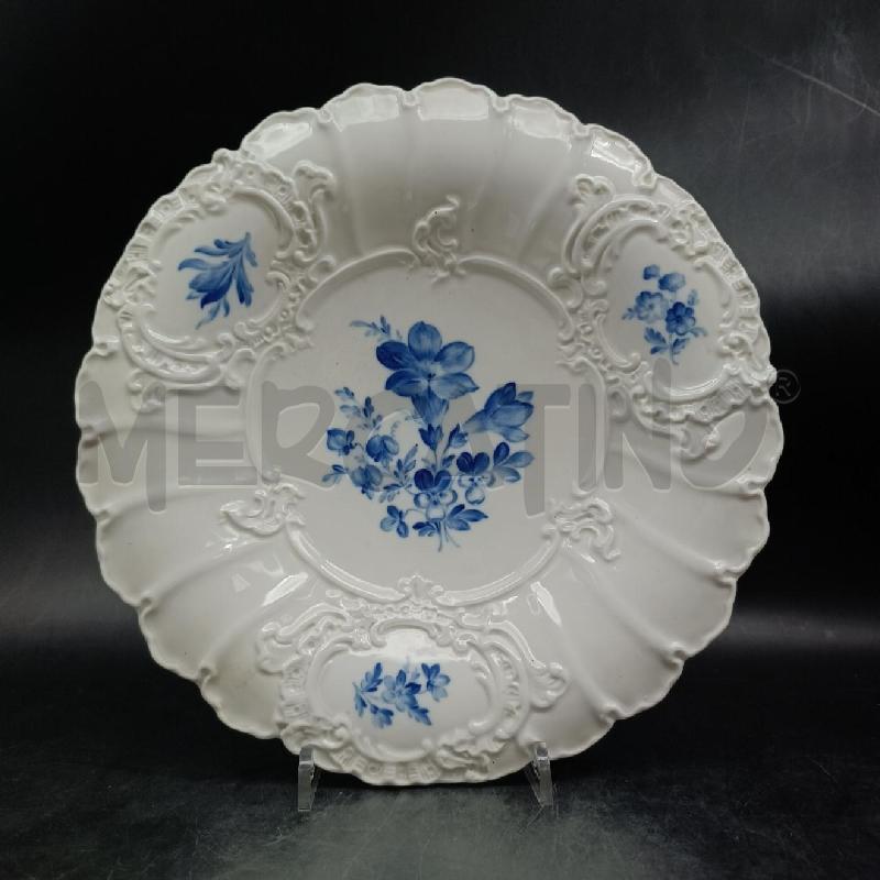 PIATTO GRANDE MEISSEN FIORI BLU | Mercatino dell'Usato Roma garbatella 1