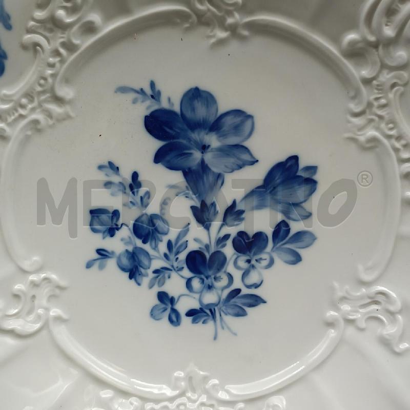 PIATTO GRANDE MEISSEN FIORI BLU | Mercatino dell'Usato Roma garbatella 2