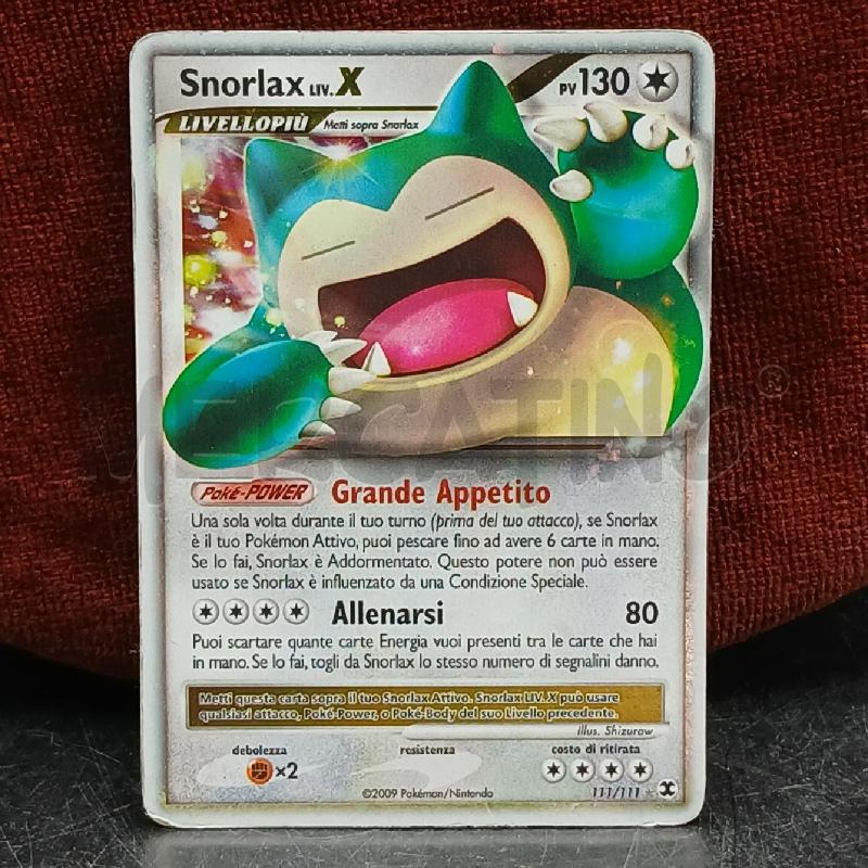 PKM SNORLAX LIV. X ITA | Mercatino dell'Usato Roma garbatella 1