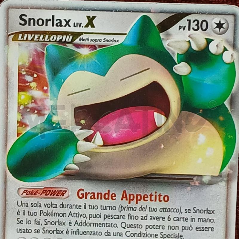 PKM SNORLAX LIV. X ITA | Mercatino dell'Usato Roma garbatella 2