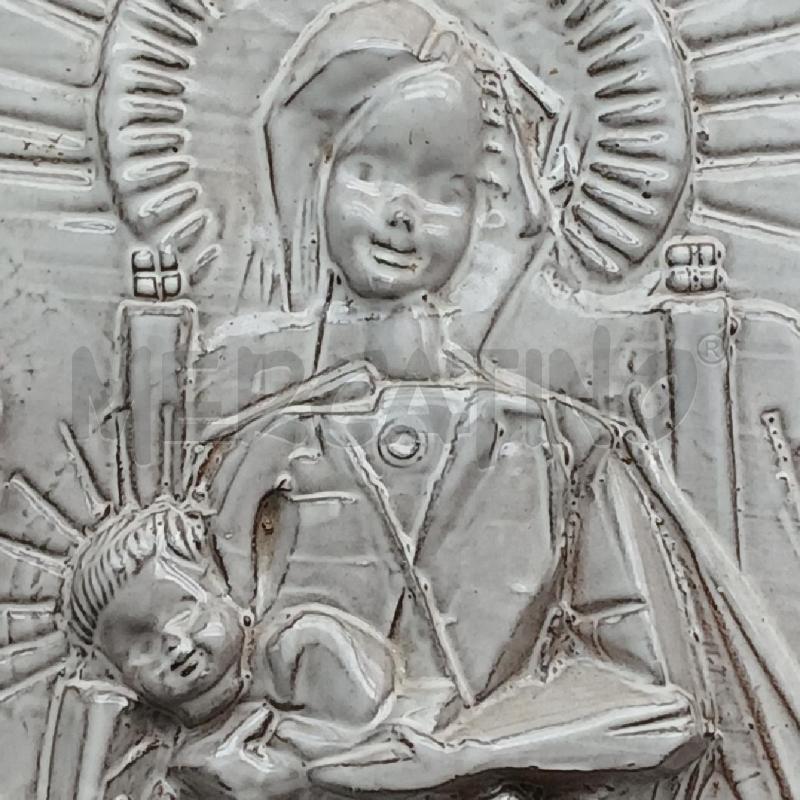 PLACCA MADONNA C/BAMBINO MENGOLINI | Mercatino dell'Usato Roma garbatella 2