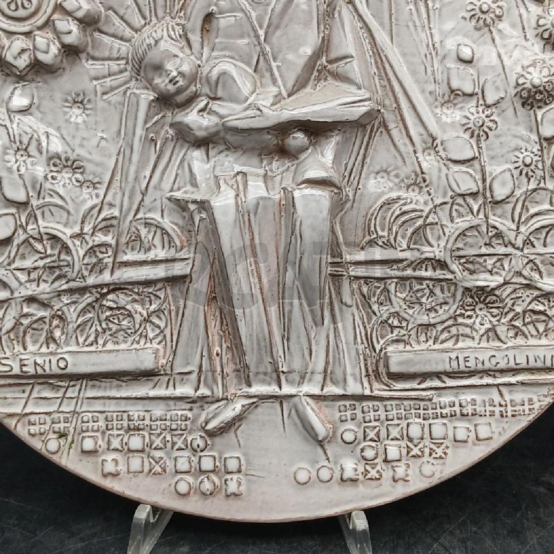 PLACCA MADONNA C/BAMBINO MENGOLINI | Mercatino dell'Usato Roma garbatella 3
