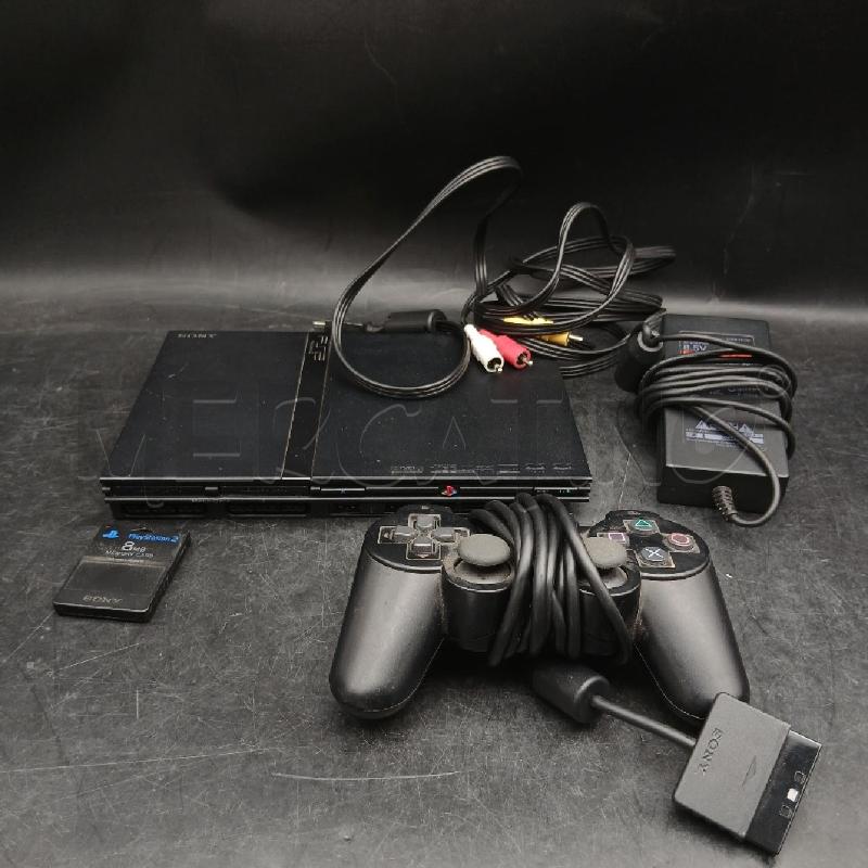PLAYSTATION 2 SLIM 1 JOY + MEMORY + CAVI  | Mercatino dell'Usato Roma garbatella 1