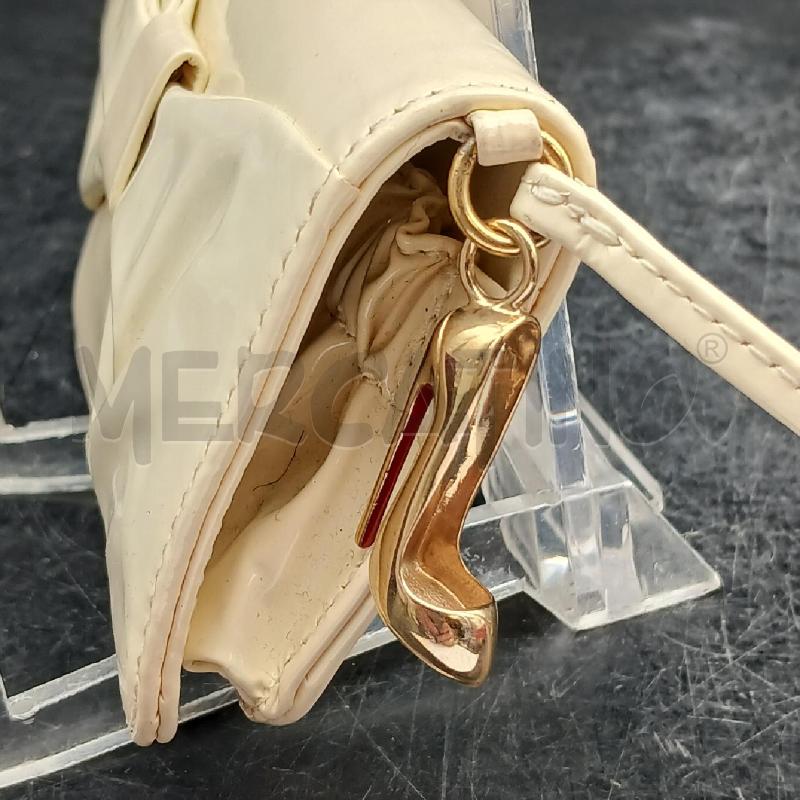POCHETTE CHRISTIAN LUOBOUTIN BEIGE | Mercatino dell'Usato Roma garbatella 2