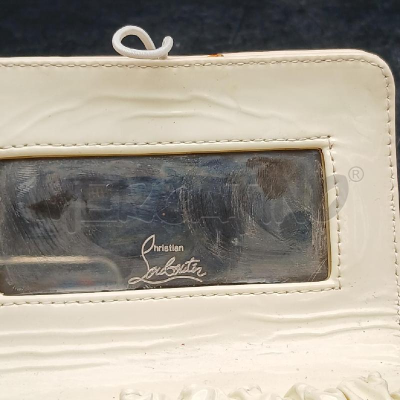 POCHETTE CHRISTIAN LUOBOUTIN BEIGE | Mercatino dell'Usato Roma garbatella 5