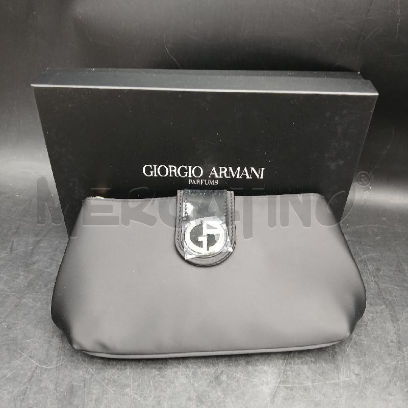 POCHETTE GIORGIO ARMANI NERO  | Mercatino dell'Usato Roma garbatella 1
