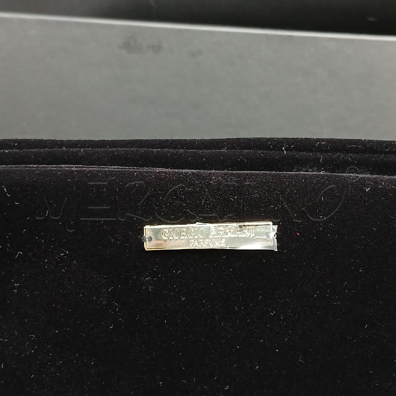 POCHETTE GIORGIO ARMANI NERO VELLUTO  | Mercatino dell'Usato Roma garbatella 3