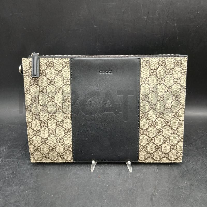 POCHETTE GUCCI NERO E GRIGIO  | Mercatino dell'Usato Roma garbatella 1