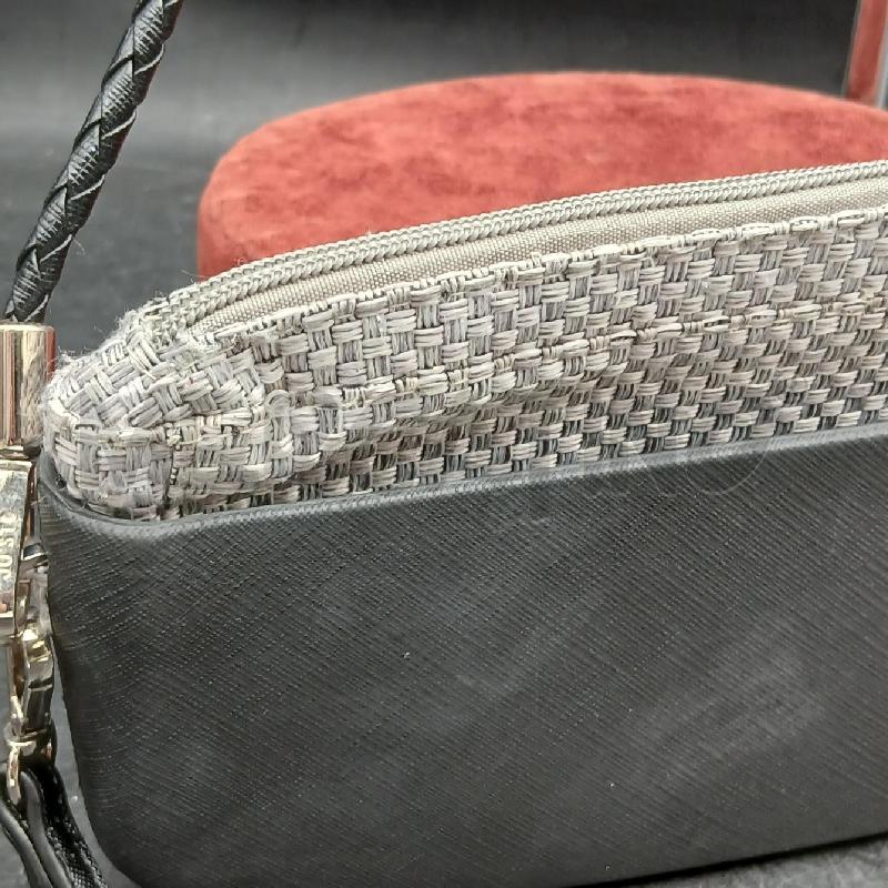 POCHETTE JUSTO NERO GRIGIO | Mercatino dell'Usato Roma garbatella 3