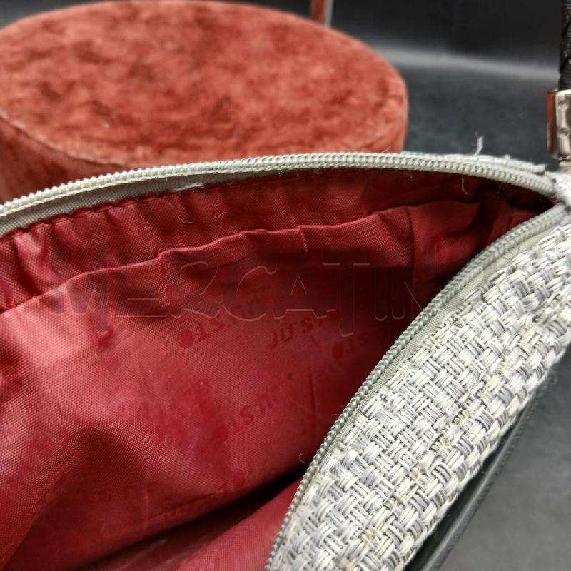 POCHETTE JUSTO NERO GRIGIO | Mercatino dell'Usato Roma garbatella 4