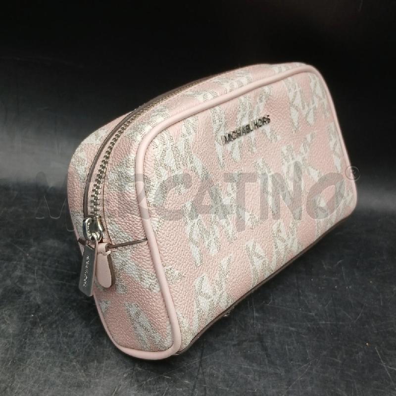 POCHETTE MICHAEL KORS ROSA MONOGRAM  | Mercatino dell'Usato Roma garbatella 3