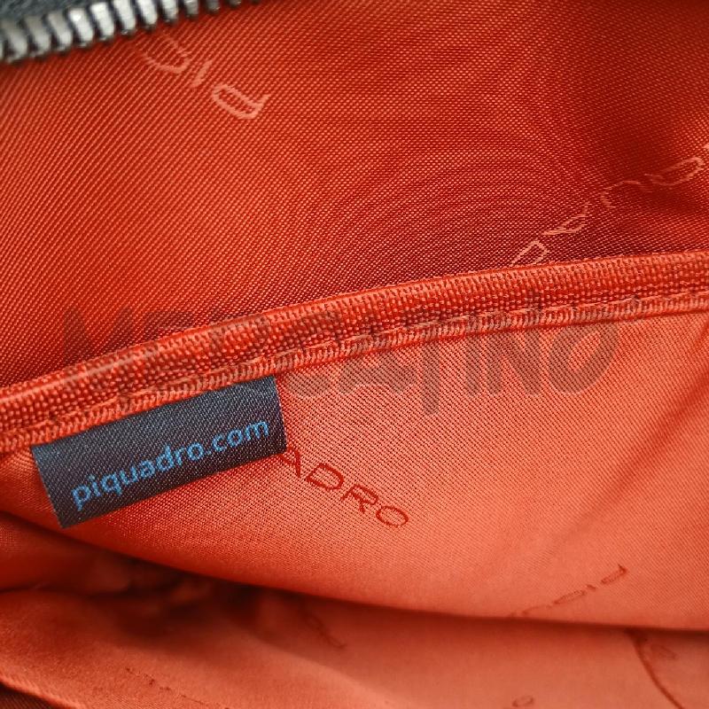 POCHETTE PIQUADRO NERO GRIGIO  | Mercatino dell'Usato Roma garbatella 4