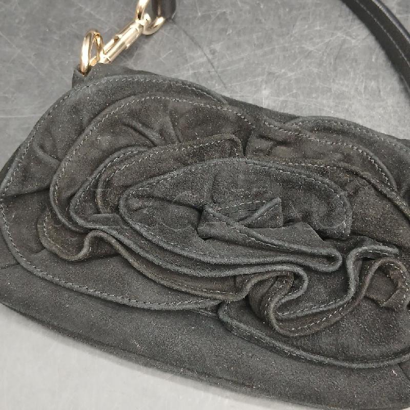 POCHETTE YVES SAINT LAURENT NERO SATIN  | Mercatino dell'Usato Roma garbatella 2