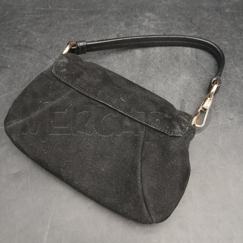 POCHETTE YVES SAINT LAURENT NERO SATIN  | Mercatino dell'Usato Roma garbatella 4