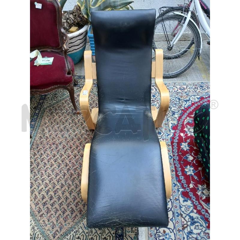 POLTRONA KNOLL NERA | Mercatino dell'Usato Roma garbatella 2