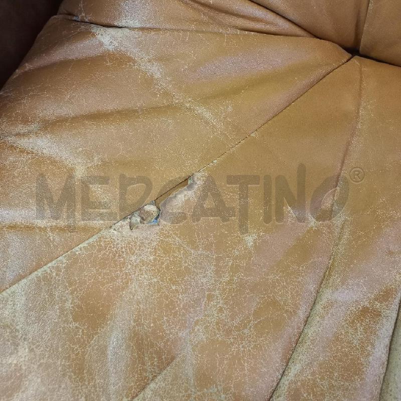 POLTRONA PELLE MARRONE | Mercatino dell'Usato Roma garbatella 2