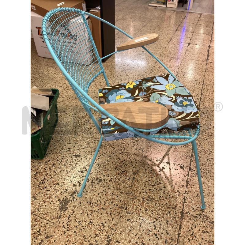 POLTRONCINA FERRO AZZURRO  | Mercatino dell'Usato Roma garbatella 2