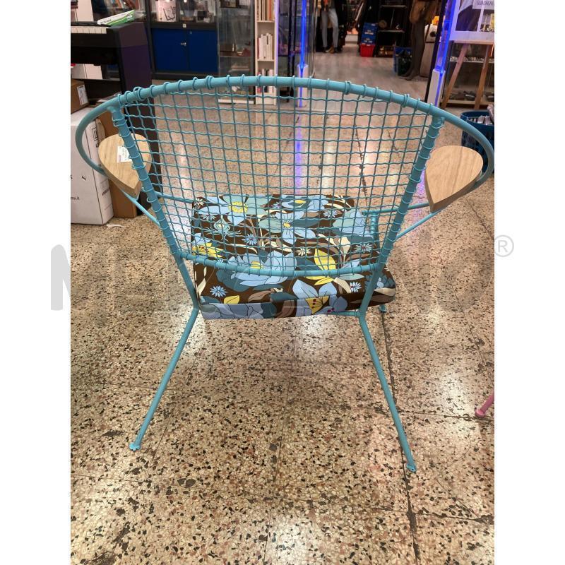 POLTRONCINA FERRO AZZURRO  | Mercatino dell'Usato Roma garbatella 3