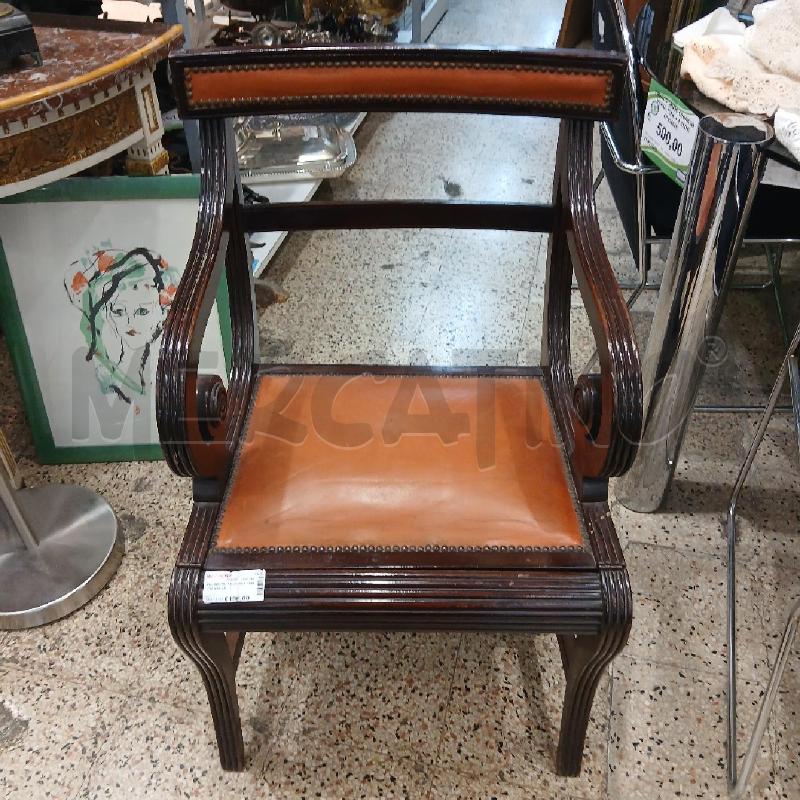 POLTRONCINA SCALA SEDUTA PELLE | Mercatino dell'Usato Roma garbatella 1