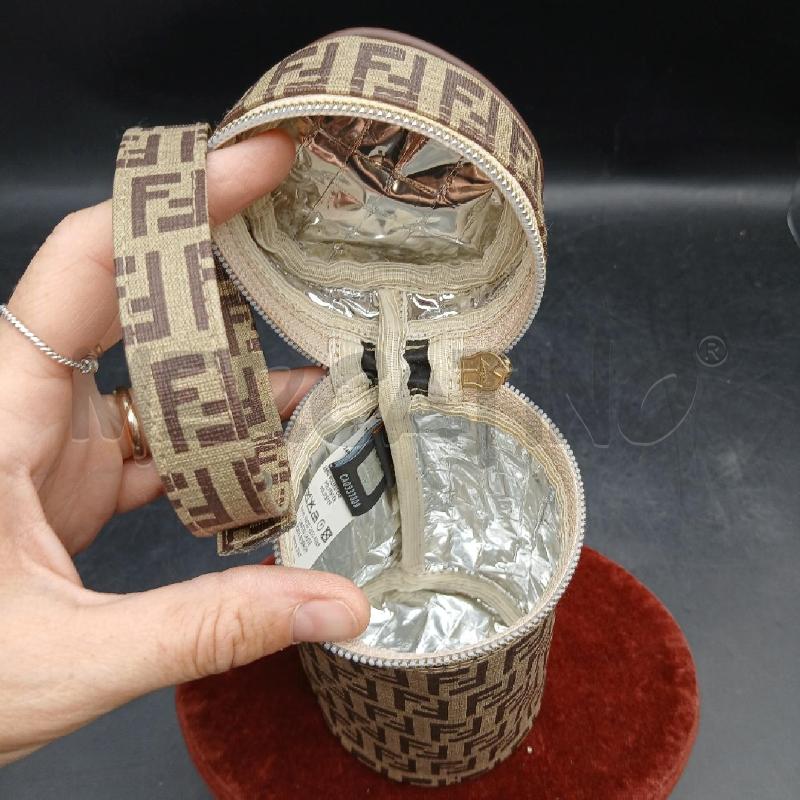 PORTA BOTTIGLIE FENDI MONOGRAM BEIGE MARRONE | Mercatino dell'Usato Roma garbatella 3