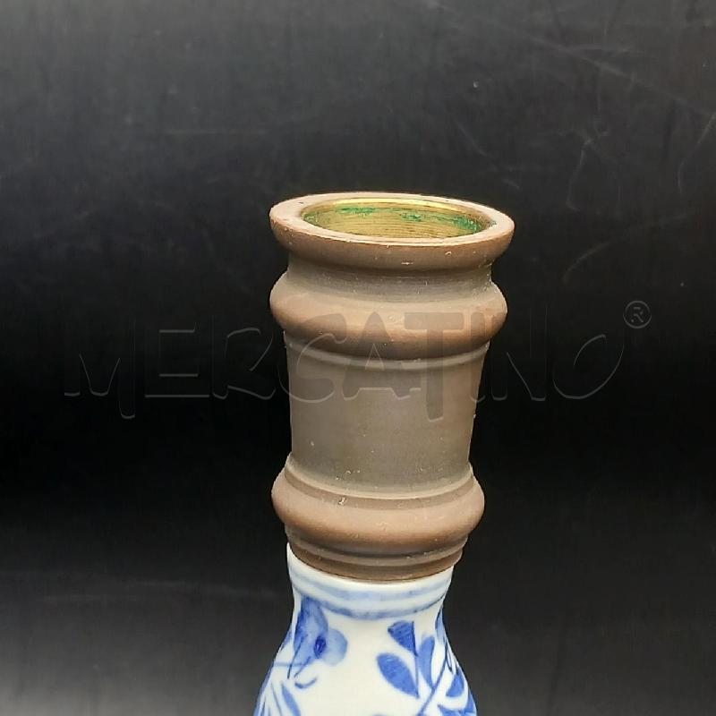 PORTA CANDELA METALLO CERAMICA | Mercatino dell'Usato Roma garbatella 3