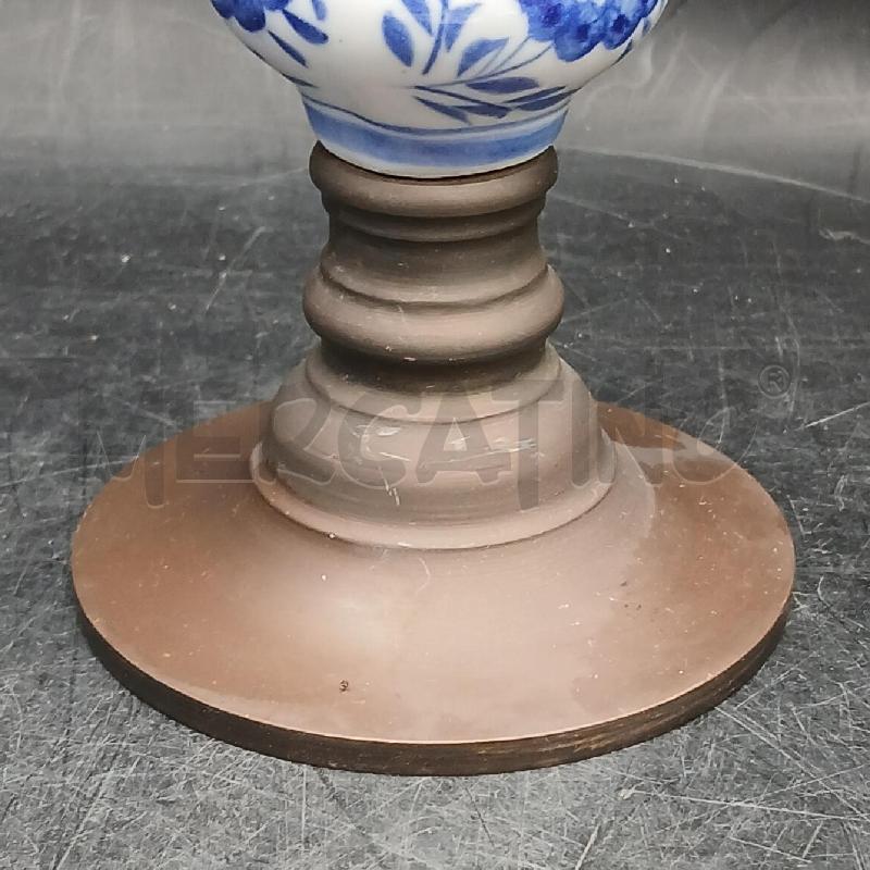 PORTA CANDELA METALLO CERAMICA | Mercatino dell'Usato Roma garbatella 4