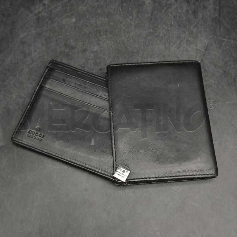 PORTA CARTE GUCCI PELLE NERO  | Mercatino dell'Usato Roma garbatella 1