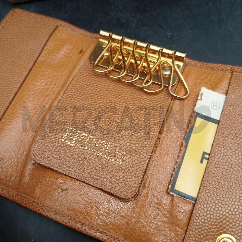 PORTA CHIAVI FENDI MARRONE  | Mercatino dell'Usato Roma garbatella 3