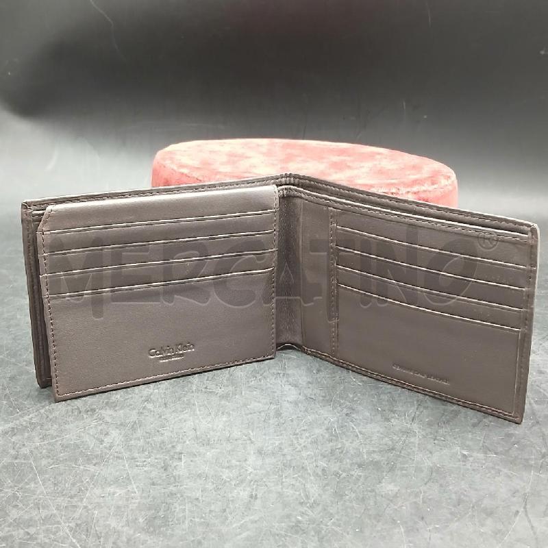 PORTA FOGLIO CALIN KLEIN NERO PELLE | Mercatino dell'Usato Roma garbatella 2