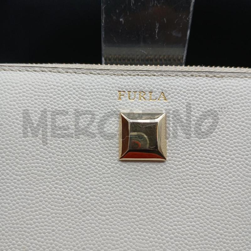 PORTA FOGLIO FURLA BIANCO  | Mercatino dell'Usato Roma garbatella 2