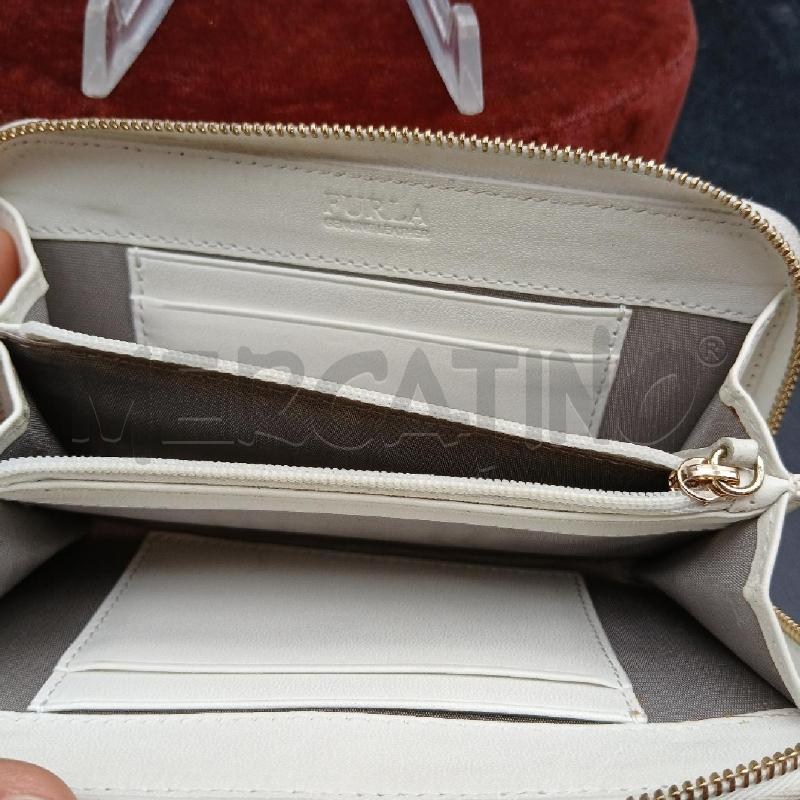 PORTA FOGLIO FURLA BIANCO  | Mercatino dell'Usato Roma garbatella 3