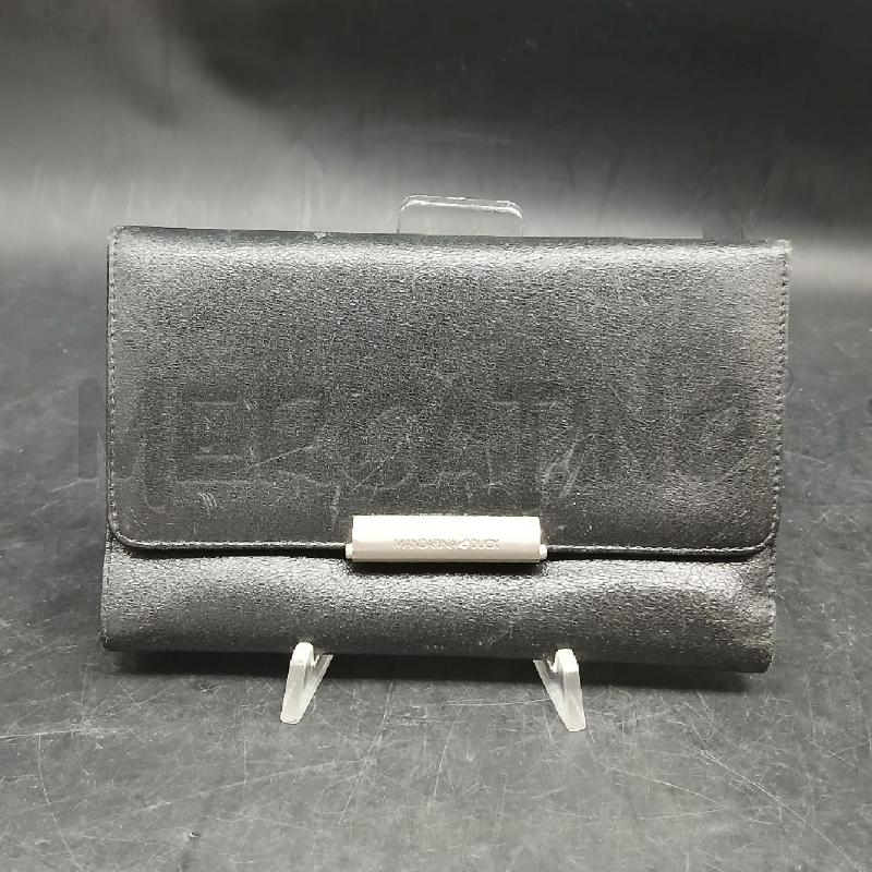 PORTA FOGLIO MANDARINA DUCK NERO  | Mercatino dell'Usato Roma garbatella 1