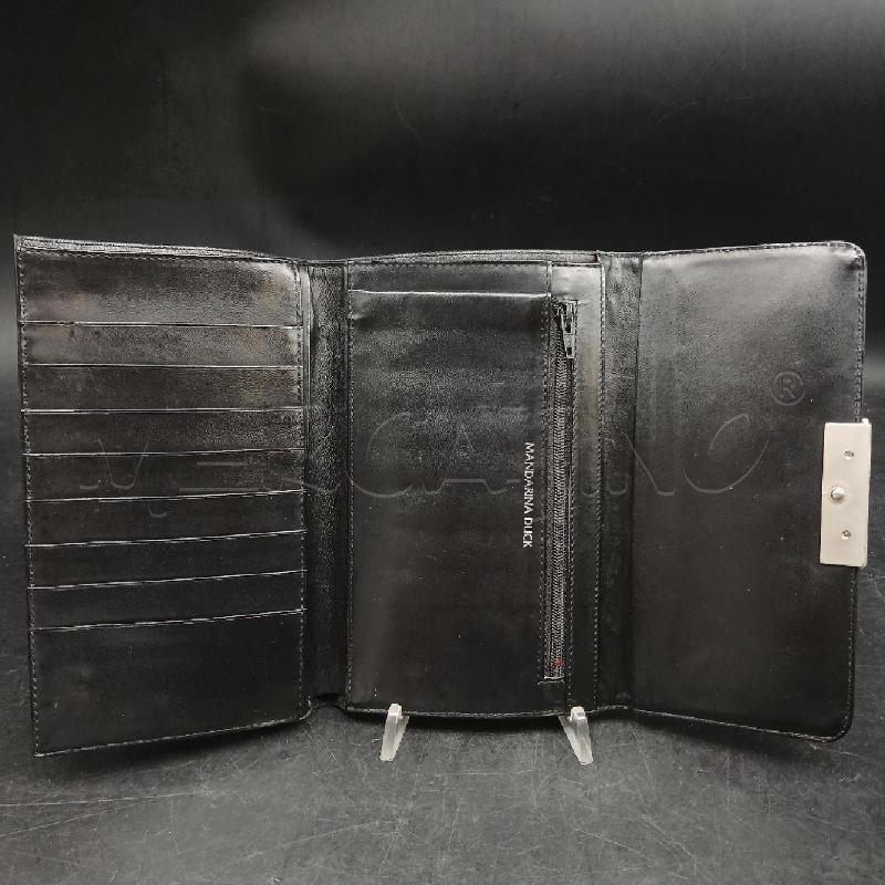 PORTA FOGLIO MANDARINA DUCK NERO  | Mercatino dell'Usato Roma garbatella 4