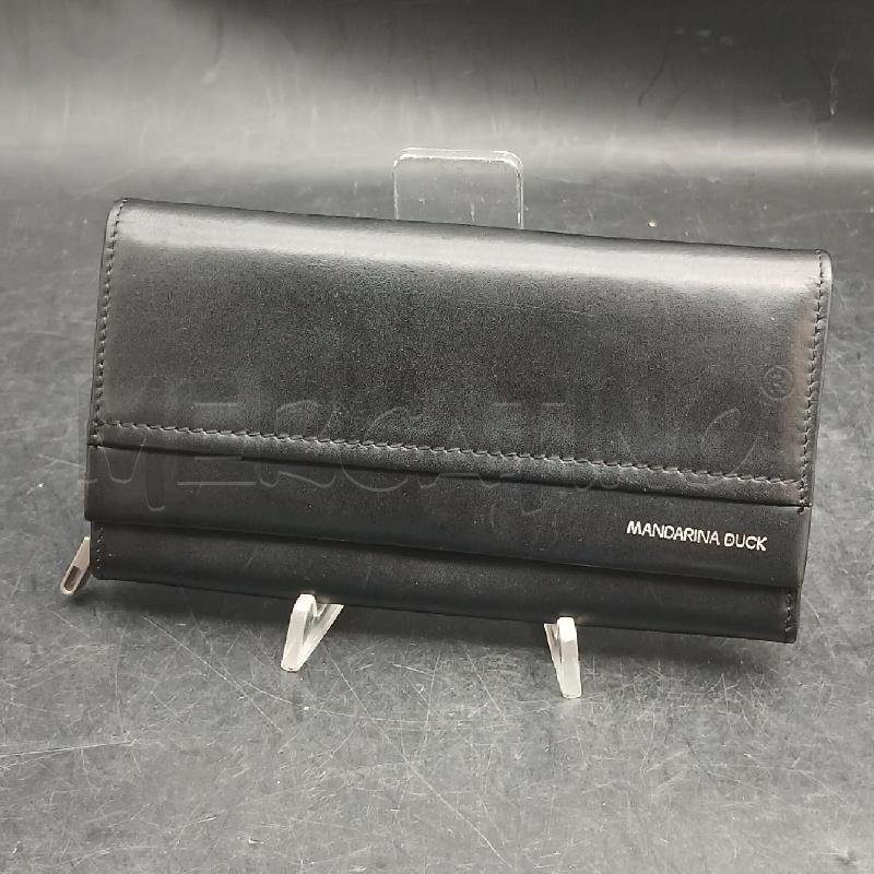PORTA FOGLIO MANDARINA DUCK NERO  | Mercatino dell'Usato Roma garbatella 1