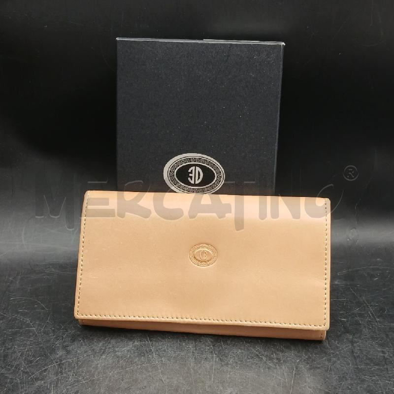 PORTA FOGLIO PELLE BEIGE  | Mercatino dell'Usato Roma garbatella 1