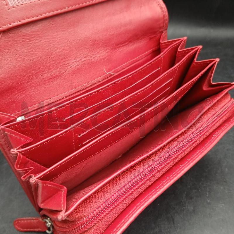 PORTA FOGLIO PELLE ROSSO  | Mercatino dell'Usato Roma garbatella 4
