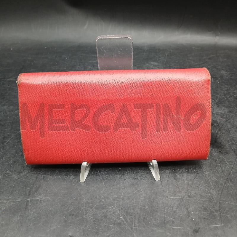 PORTA FOGLIO PRADA ROSSO | Mercatino dell'Usato Roma garbatella 2