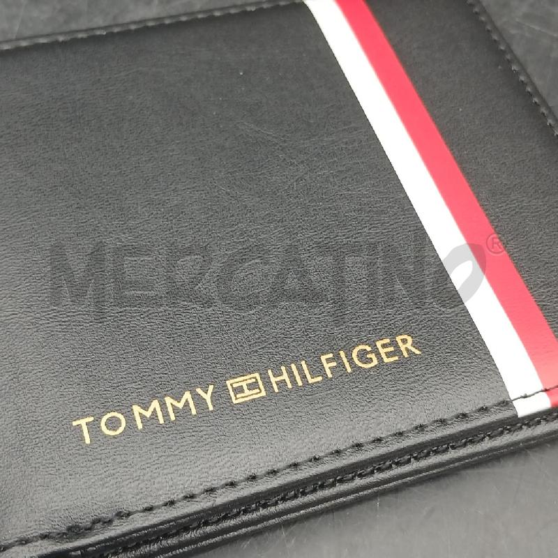 PORTA FOGLIO TOMMY HILFIGER NERO RIGA BIANCO ROSSO  | Mercatino dell'Usato Roma garbatella 2