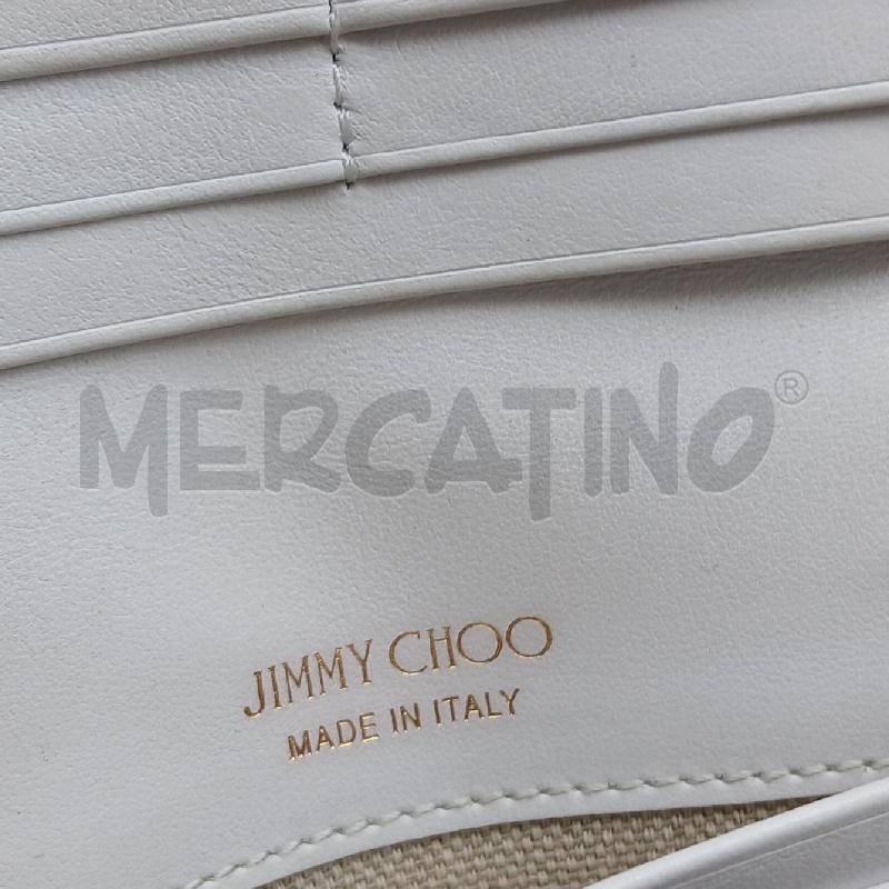 PORTA FOGLIO  JIMMY CHOO BIANCO  | Mercatino dell'Usato Roma garbatella 3