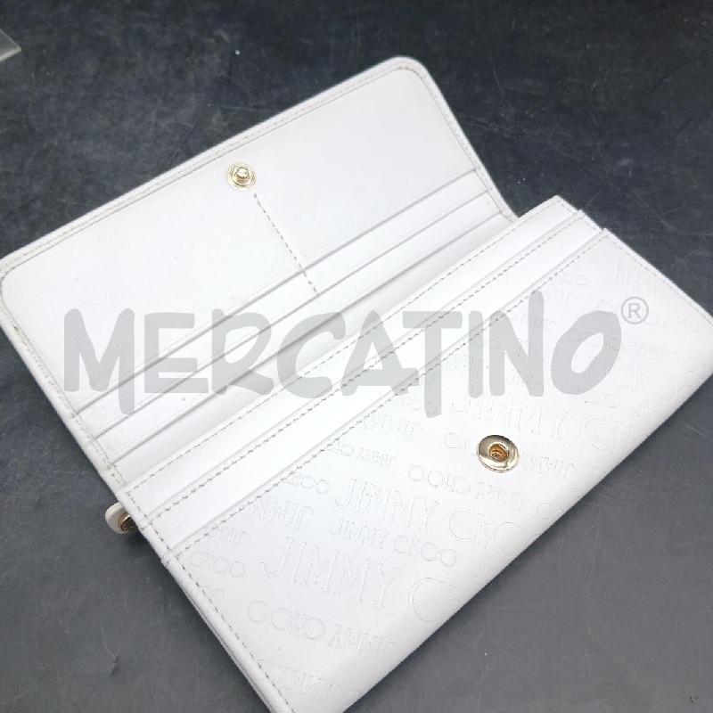 PORTA FOGLIO  JIMMY CHOO BIANCO  | Mercatino dell'Usato Roma garbatella 4