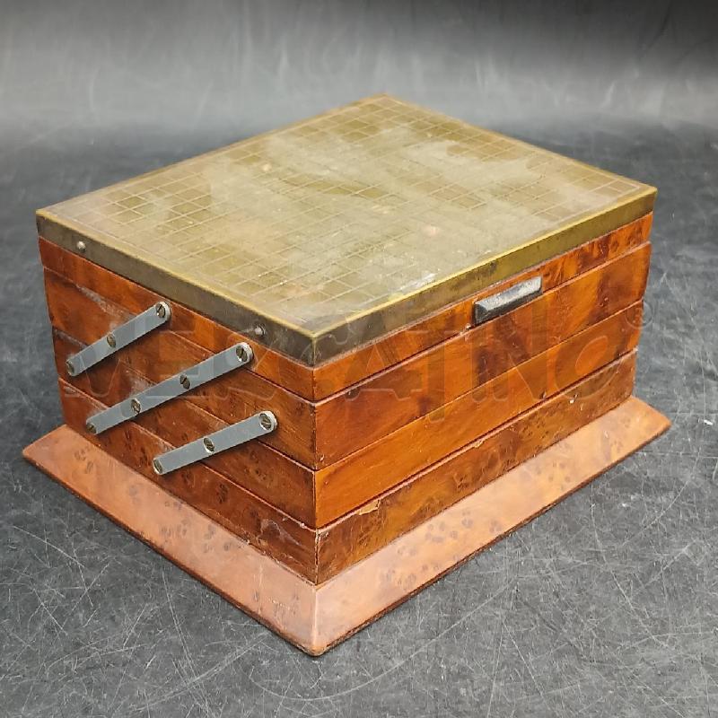 PORTA SIGARETTE LEGNO MET  | Mercatino dell'Usato Roma garbatella 1