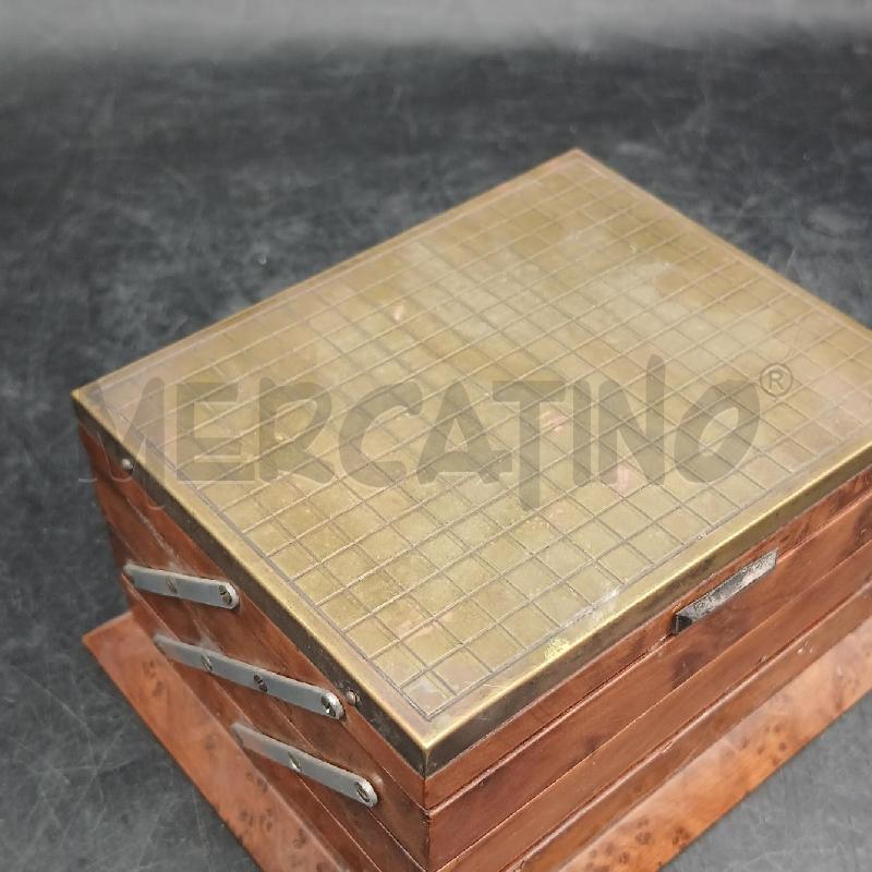 PORTA SIGARETTE LEGNO MET  | Mercatino dell'Usato Roma garbatella 2