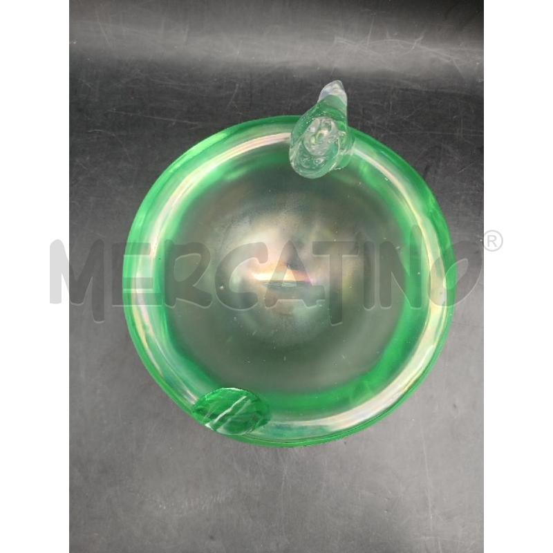 POSA CENERE MURANO VERDE UCCELLINO | Mercatino dell'Usato Roma garbatella 2
