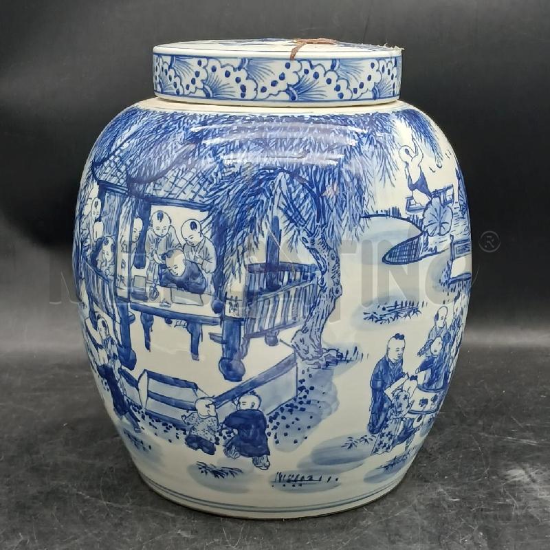 POTICHE ORIENT SCENA PERSONAGGI BLU | Mercatino dell'Usato Roma garbatella 2