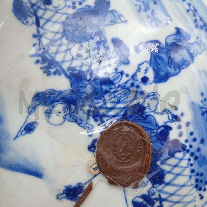 POTICHE ORIENT SCENA PERSONAGGI BLU | Mercatino dell'Usato Roma garbatella 3