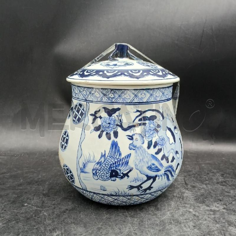 POTICHE VASO ORIENT DEC BLU  | Mercatino dell'Usato Roma garbatella 1