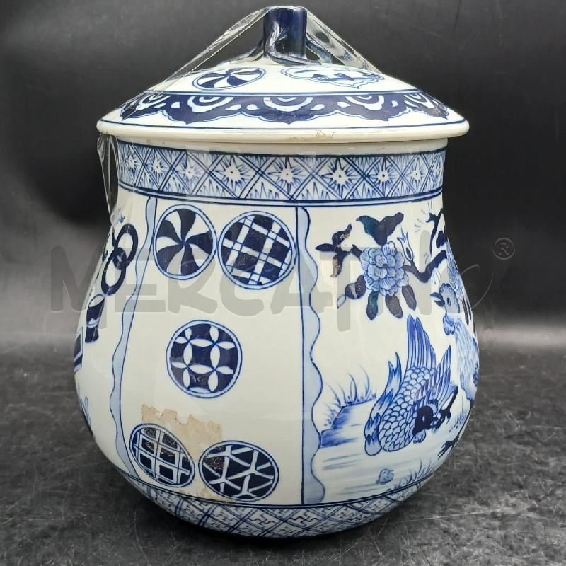 POTICHE VASO ORIENT DEC BLU  | Mercatino dell'Usato Roma garbatella 2